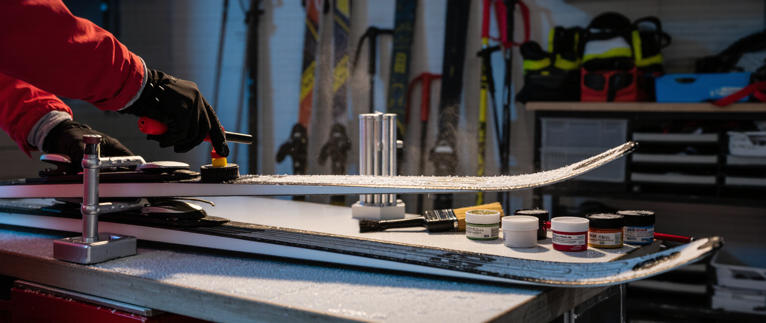 BioGlide ski wax application